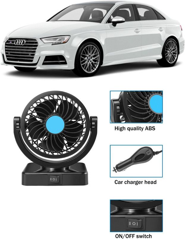 Enfield Works Cooling Car Fan 360 Degree Rotatable For vehicle-Y_027 Car Interior Fan  (12 V)