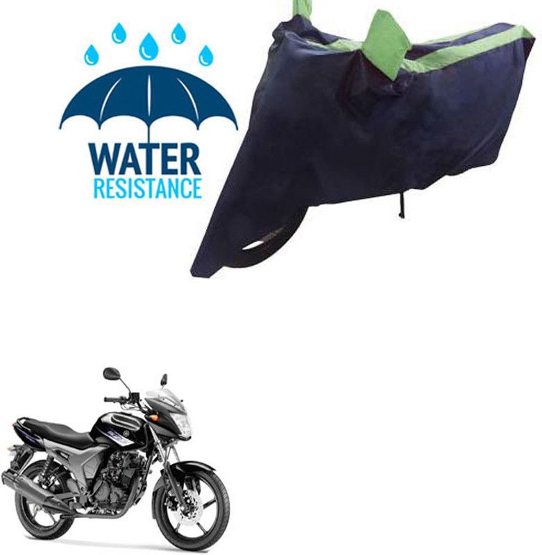 RONISH Waterproof Two Wheeler Cover for Yamaha  (SZ-S, Black, Green)