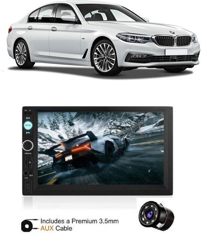 JBRIDERZ 7Inch HD DoubleDin TouchScreen with Rear View Camera Support With Camera E 54 Car Stereo  (Double Din)