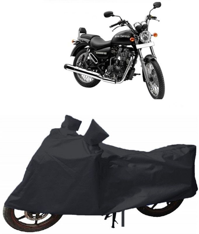 HEMSKAR Waterproof Two Wheeler Cover for Royal Enfield  (Thunderbird 500, Black)