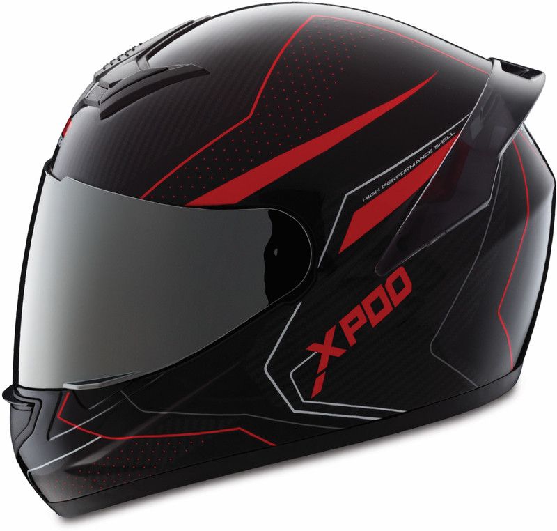 TVS Blistering Black Motorbike Helmet  (Black, Red)