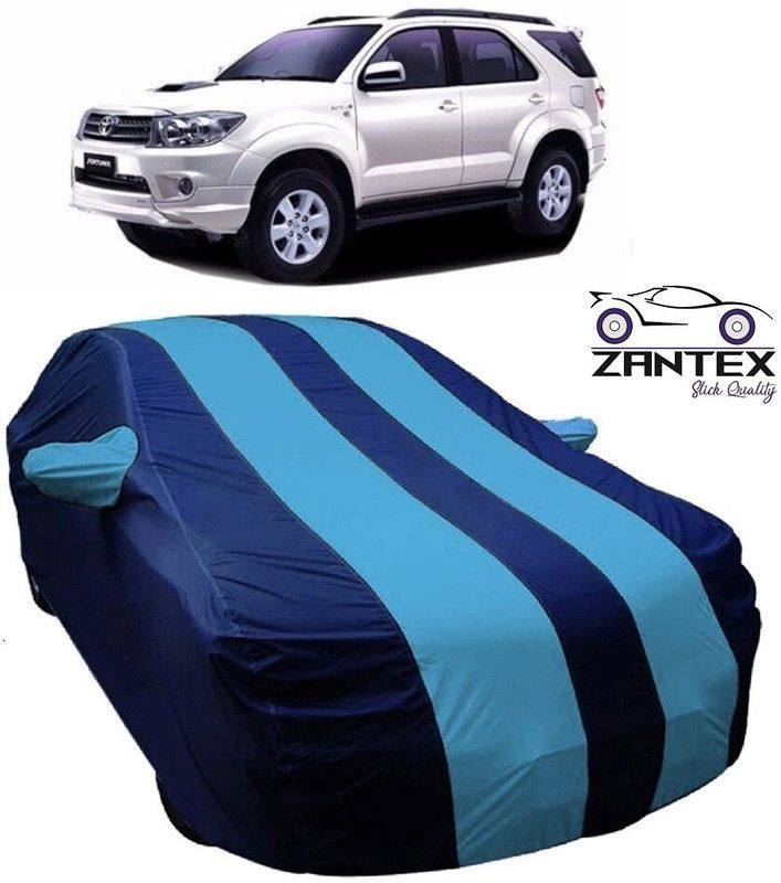 ZANTEX Car Cover For Toyota Fortuner Old (With Mirror Pockets)  (Blue)