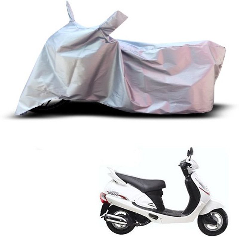 THE REAL ARV Waterproof Two Wheeler Cover for Mahindra  (Rodeo, Silver)