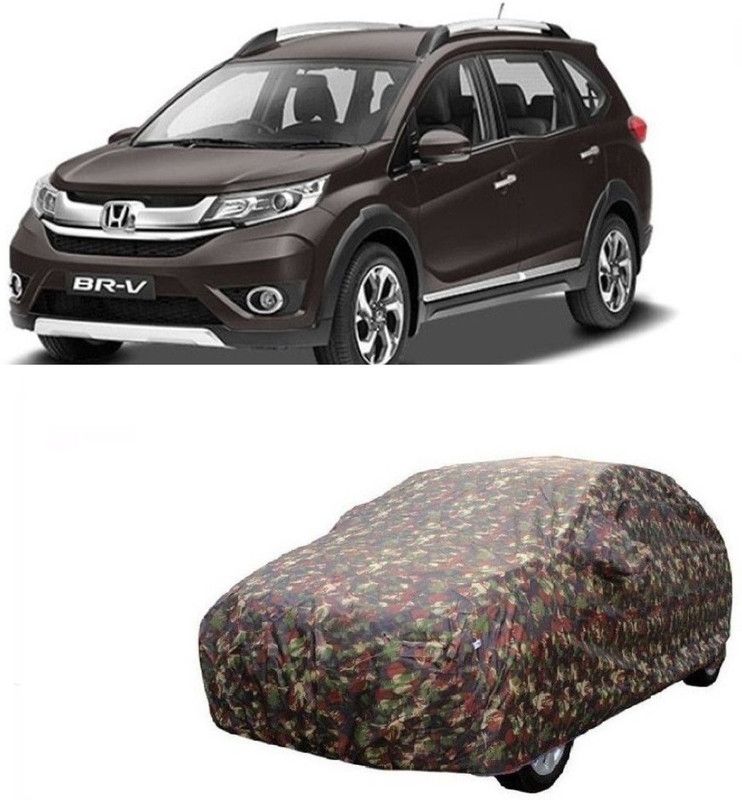 Hynak Car Cover For Honda BR-V (With Mirror Pockets)  (Green)