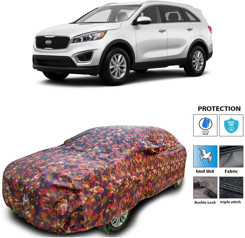Genipap Car Cover For Kia Sorento (With Mirror Pockets)  (Multicolor)