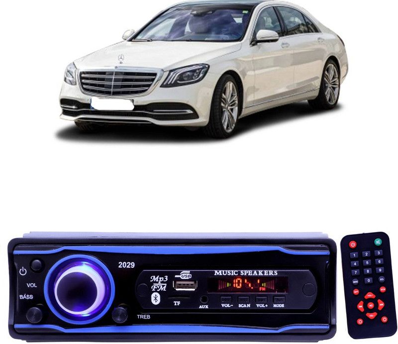 EverLand Blue 2029 USB/AUX/SD/BLUETOOTH/FM/MP3 BOOM MASTER STANDARD- E 414 Car Stereo  (Single Din)