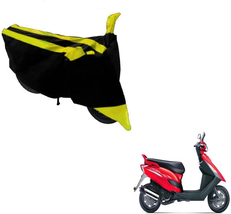 AUTYLE Two Wheeler Cover for Bajaj  (Black, Yellow)