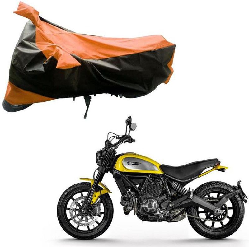 Purpleheart Two Wheeler Cover for Ducati  (Scrambler, Black, Orange)