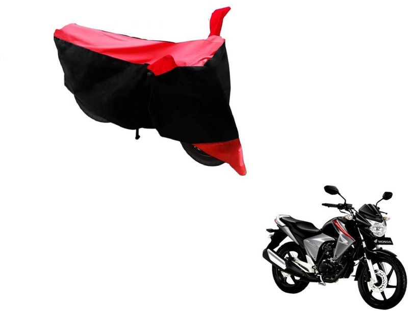 AUTYLE Two Wheeler Cover for Honda  (Unicorn Dazzler, Black, Red)