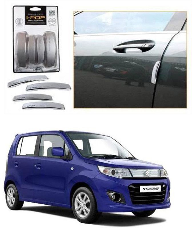 Etradezone Plastic Car Door Guard  (Silver, Pack of 4, Maruti, WagonR Stingray)
