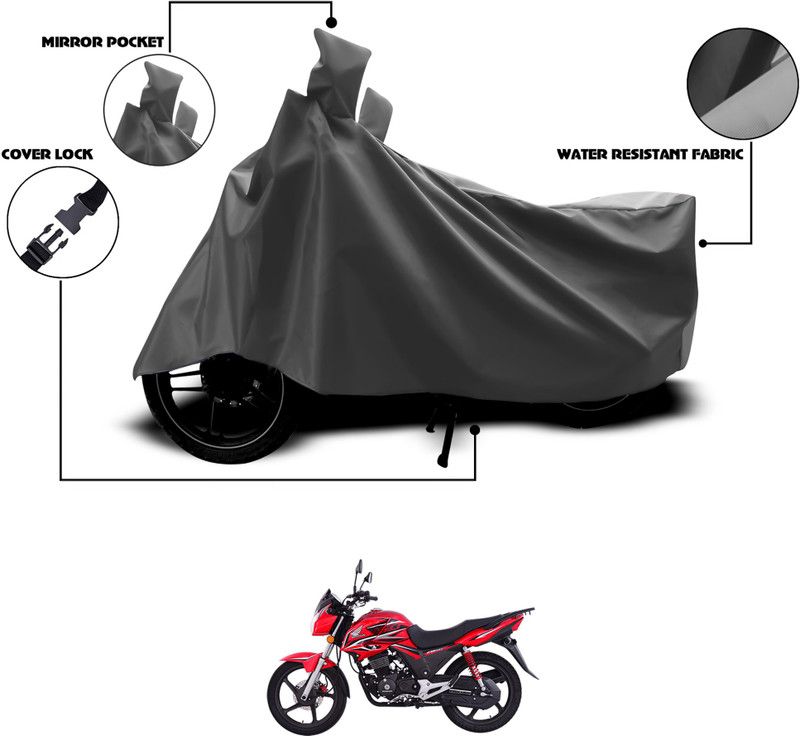 GOSHIV-car and bike accessories Waterproof Two Wheeler Cover for Honda  (CBF150, Grey)