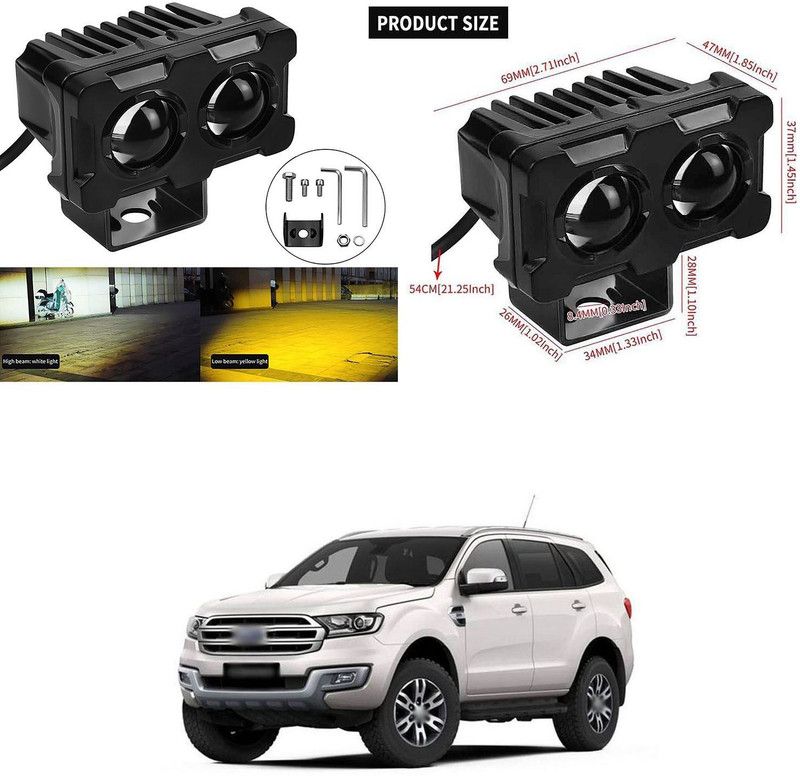 XZRTZ Car Headlight led fog Light Vehicle light fancy light X794 Headlight Car, Motorbike LED for Ford (12 V, 50 W)  (Endeavour, Pack of 1)