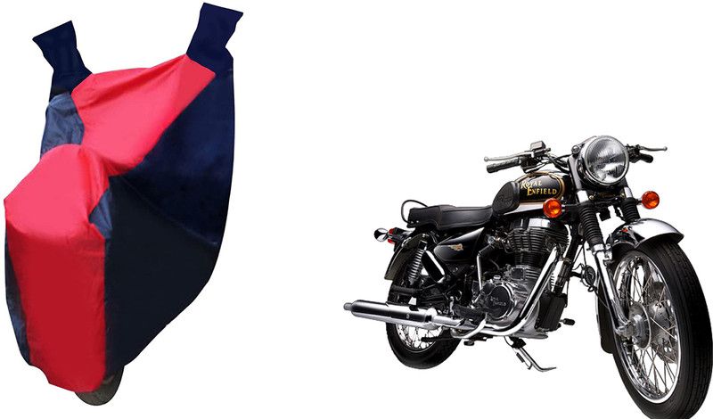 Auto Haute Waterproof Two Wheeler Cover for Royal Enfield  (Electra Delux, Red, Blue)