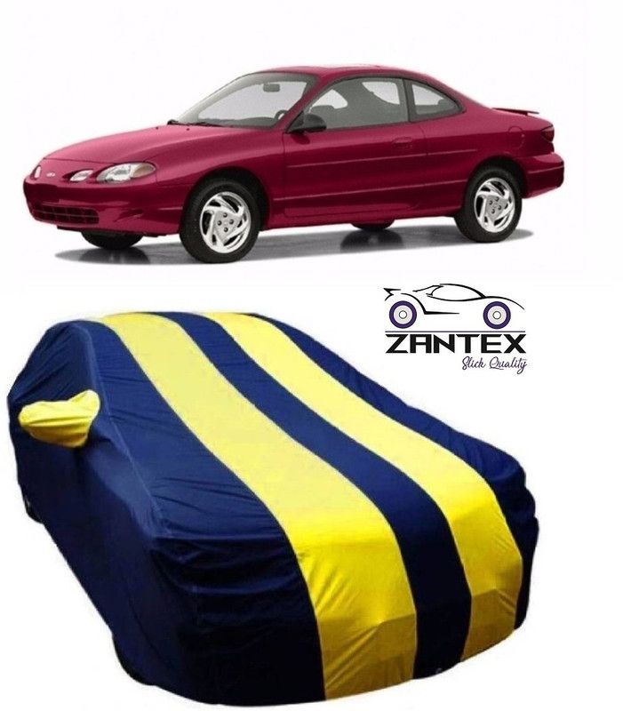 ZANTEX Car Cover For Ford Escort (With Mirror Pockets)  (Blue, Yellow)