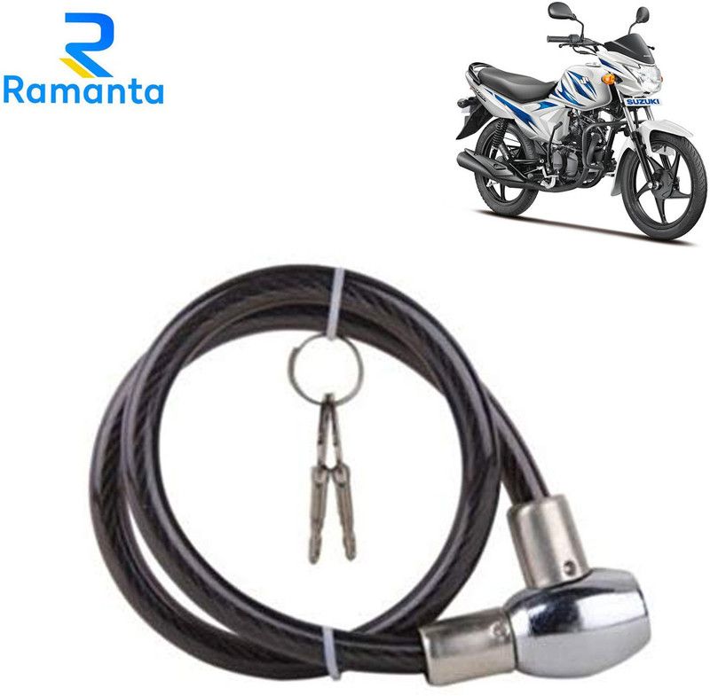 Ramanta Stainless Steel Cable Lock For Helmet