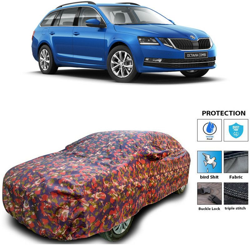 Ascension Car Cover For Skoda Octavia Combi (With Mirror Pockets)  (Multicolor)