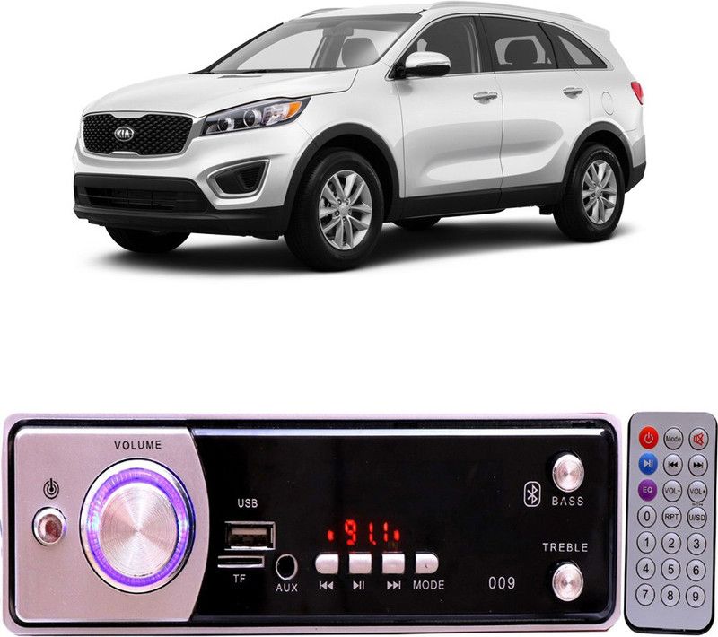 Bluedrum Silver009 BLUETOOTH/USB/SD/AUX/FM/MP3 Car Stereo ( Single Din) B-238 Car Stereo  (Single Din)