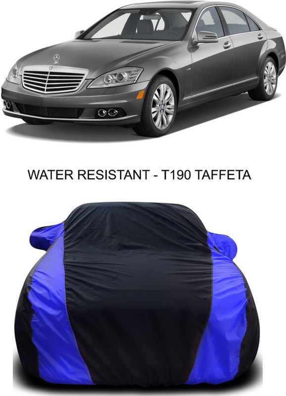 Ascension Car Cover For Mercedes Benz S300 (With Mirror Pockets)  (Black, Blue)