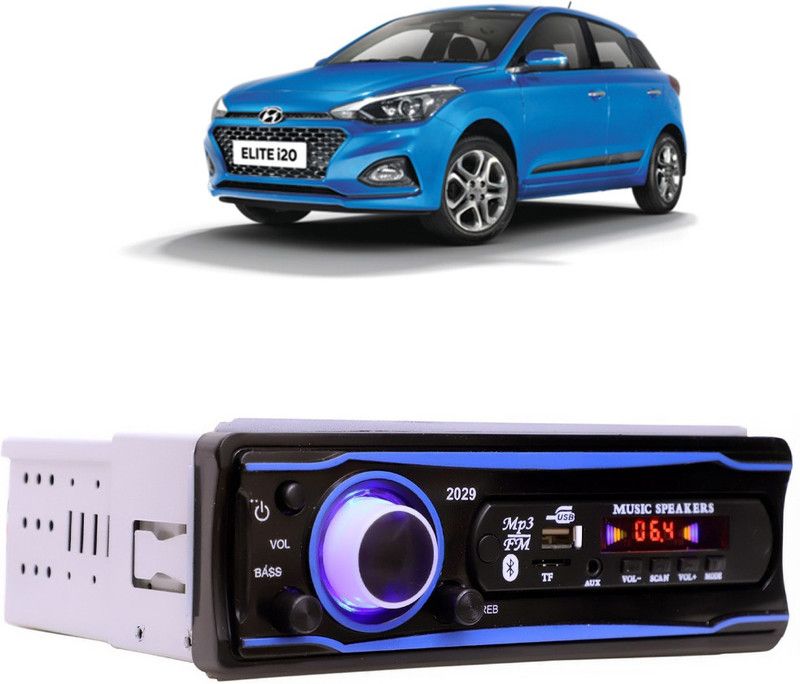 Bluedrum Blue Stereo-999 BLUETOOTH/USB/SD/AUX/FM/MP3 (BLUE & Black)-177 Car Stereo  (Single Din)