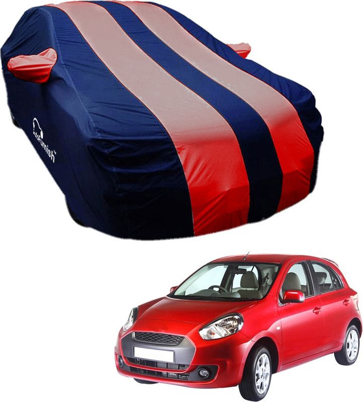 AutoFurnish Car Cover For Renault Pulse (With Mirror Pockets)  (Blue, Red)