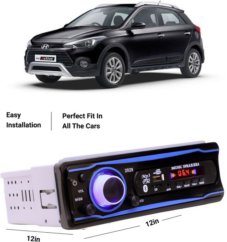 EverLand Blue Stereo-999 BLUETOOTH/USB/SD/AUX/FM/MP3 (BLUE & Black)-0-187 Car Stereo  (Single Din)