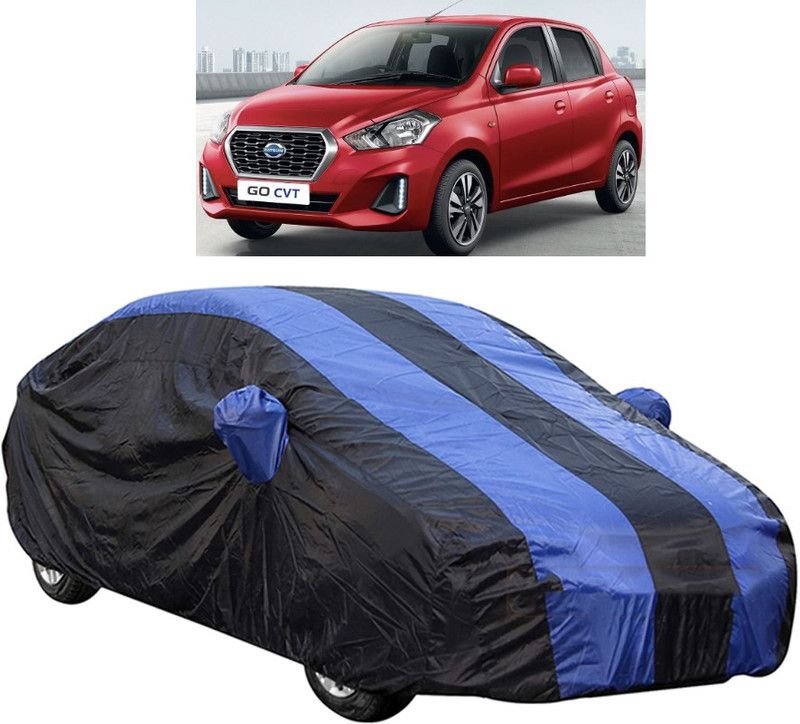 octavic Car Cover For Maruti Suzuki Go (With Mirror Pockets)  (Blue)