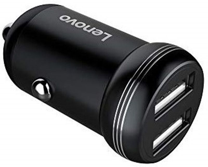 Lenovo 3.4 Amp Turbo Car Charger  (Black)