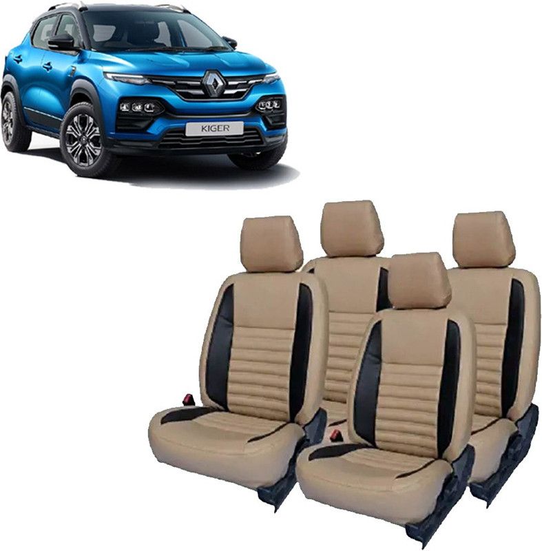 JMDi PU Leather Car Seat Cover For Renault Kiger  (Detachable Head Rest, Mono Back Seat, Without Back Seat Arm Rest, 5 Seater, 2 Back Seat Head Rests)
