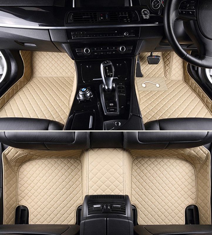 AutoFurnish Leatherite 5D Mat For Toyota Land Cruiser Prado  (Beige)