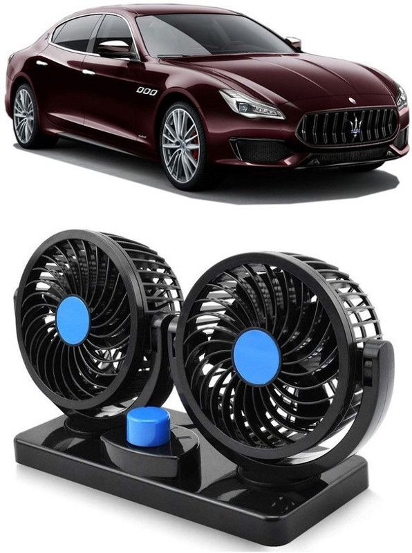 Amulite Car Fan 12V 360 Head 2 Speed Quiet Strong for All Vehicles-CF360 Car Interior Fan  (12 V)