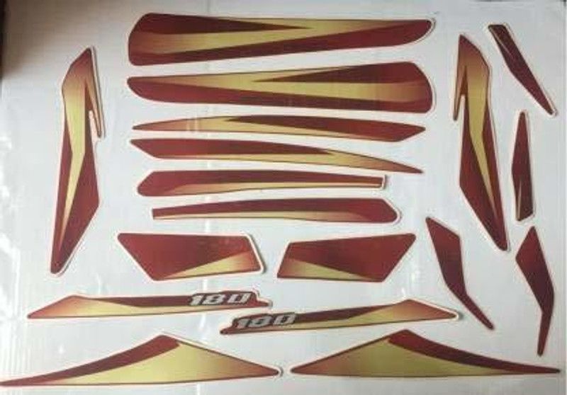 BR BULL Sticker & Decal for Bike  (White, Black)