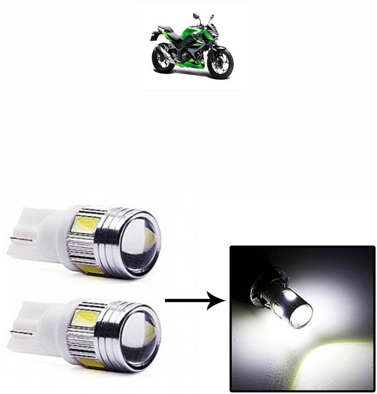 Vagary SOLID STRUCTUTE,STANDARD BASE SUPER BRIGHT PARKING/LICENSE PLATE LIGHT-34 Back Up Lamp Motorbike LED for Kawasaki (12 V, 18 W)  (Z250, Pack of 2)