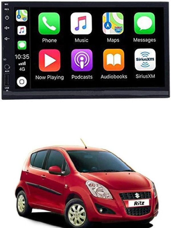 MATIES 7 INCH Full Double Din Car Screen Stereo Media Player Audio Video Touch Screen Stereo Full HD with MP3/MP4/MP5/USB/FM Player/WiFi/Bluetooth & Mirror Link For Ritz Car Stereo  (Double Din)