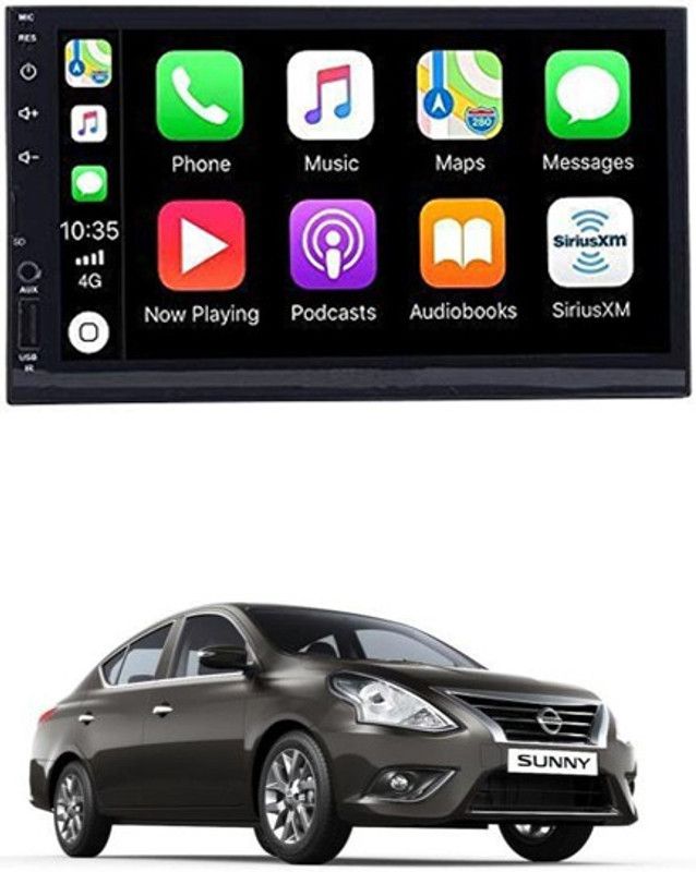RKPSP 7 INCH Full Double Din Car Screen Stereo Media Player Audio Video Touch Screen Stereo Full HD with MP3/MP4/MP5/USB/FM Player/WiFi/Bluetooth & Mirror Link For Sunny Car Stereo  (Double Din)