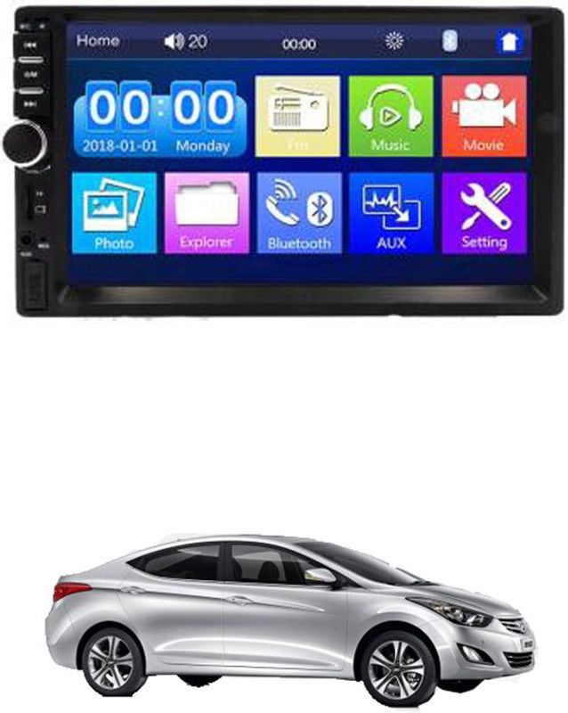 AYW 7 INCH Double Din Car Screen Stereo Media Player Audio Video Touch Screen Stereo Full HD with MP3/MP4/MP5/USB/FM Player/WiFi/Bluetooth & Mirror Link For Old Elentra Car Stereo  (Double Din)