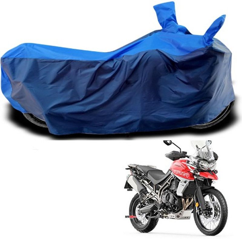 THE REAL ARV Waterproof Two Wheeler Cover for Triumph  (Tiger 800 XCA, Blue)