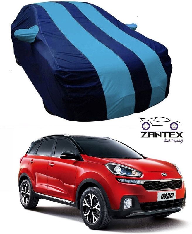 ZANTEX Car Cover For Mahindra KUV100 (With Mirror Pockets)  (Blue)