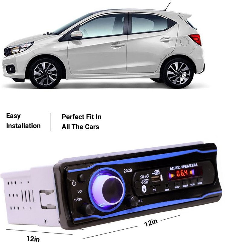 EverLand Blue Stereo-999 BLUETOOTH/USB/SD/AUX/FM/MP3 (BLUE & Black)-0-148 Car Stereo  (Single Din)