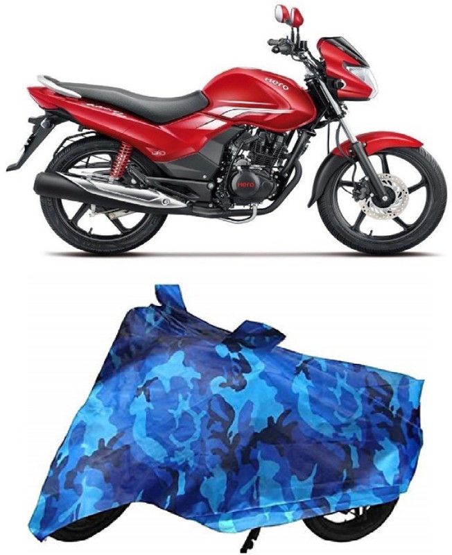 BIKECOVER Two Wheeler Cover for Hero  (Achiever, Blue)