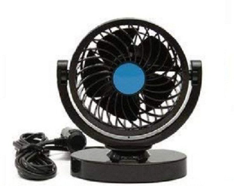 PRTEK 2V/24V Cooling Car Fan 360 Degree Rotatable Air Conditioner for Vehicle Truck RV SUV or Boat(Single) Car Interior Fan  (12 V)
