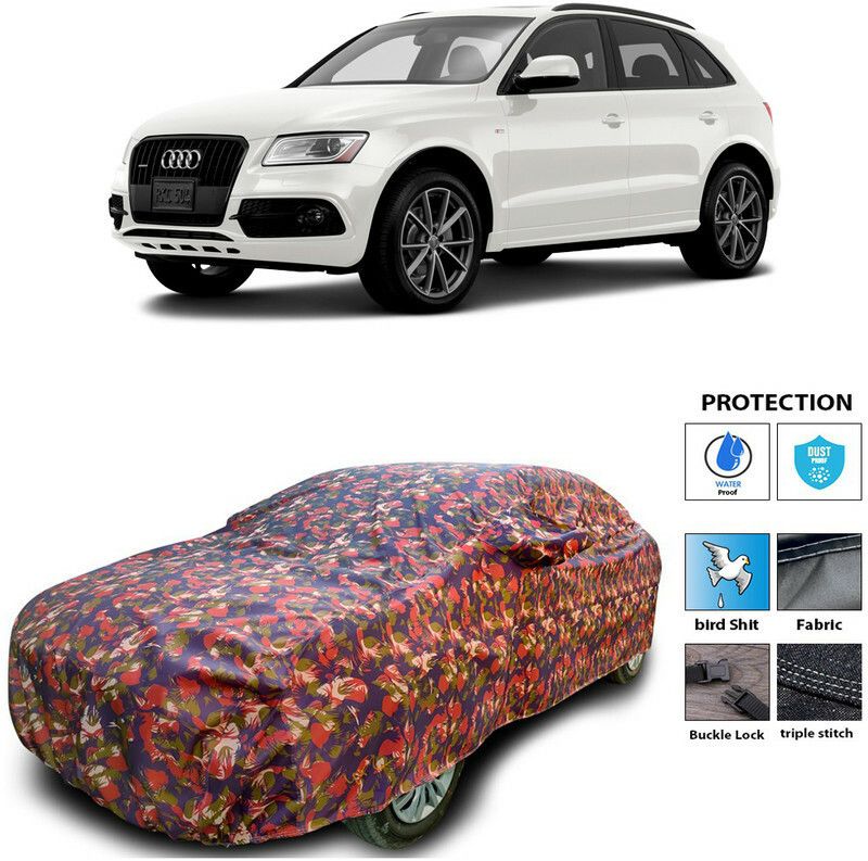 AutoTiger Car Cover For Audi Q5 (With Mirror Pockets)  (Multicolor)