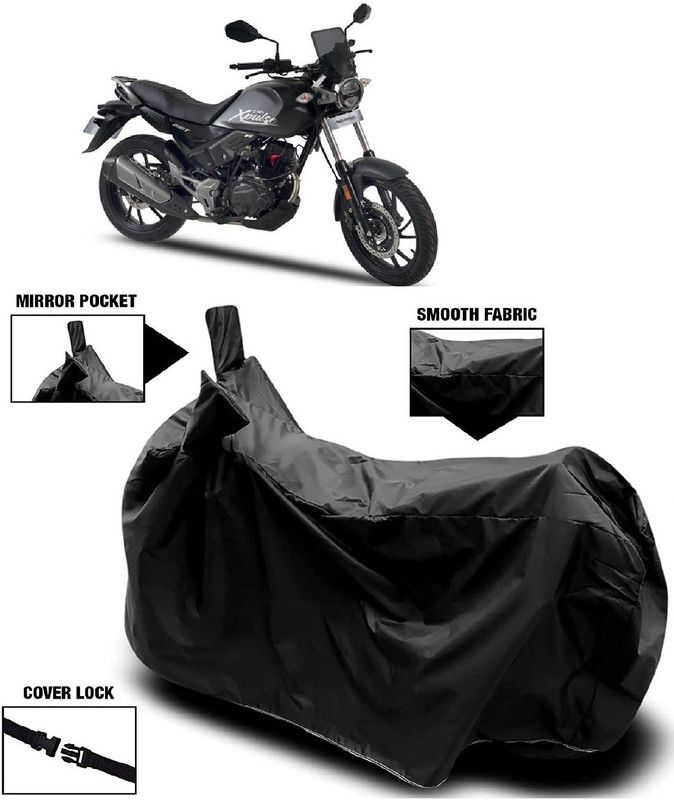 AutoFave Two Wheeler Cover for Hero  (Xpulse 200T, Black)