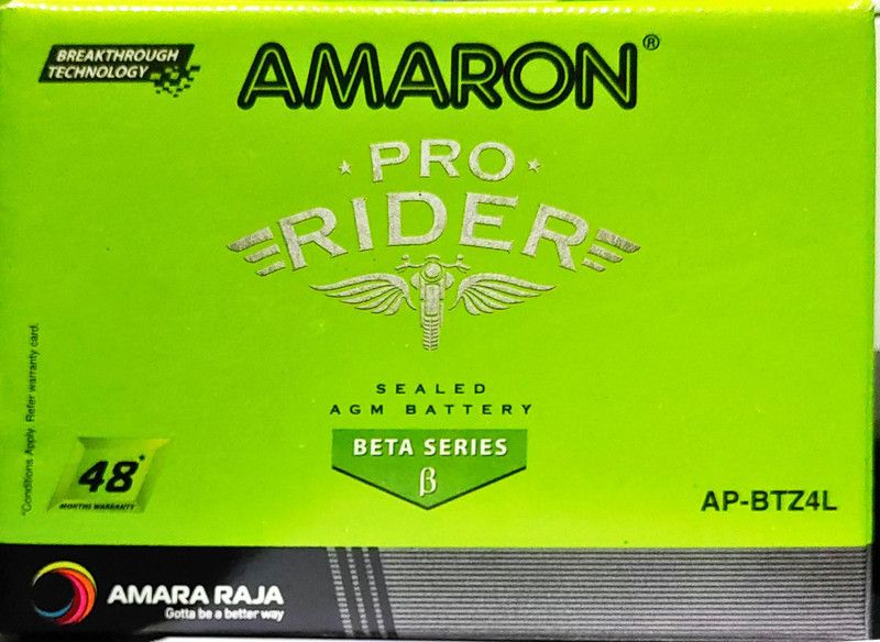 amaron AP-BTZ4L TZ4 4 Ah Battery for Bike