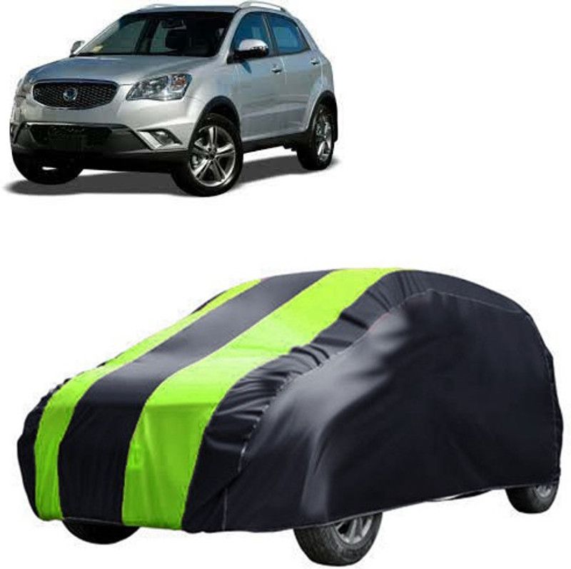 QualityBeast Car Cover For SsangYong Korando (Without Mirror Pockets)  (Yellow, Black)