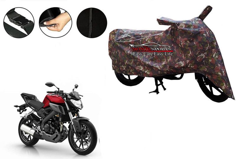 MotorSports Two Wheeler Cover for Yamaha  (Green)
