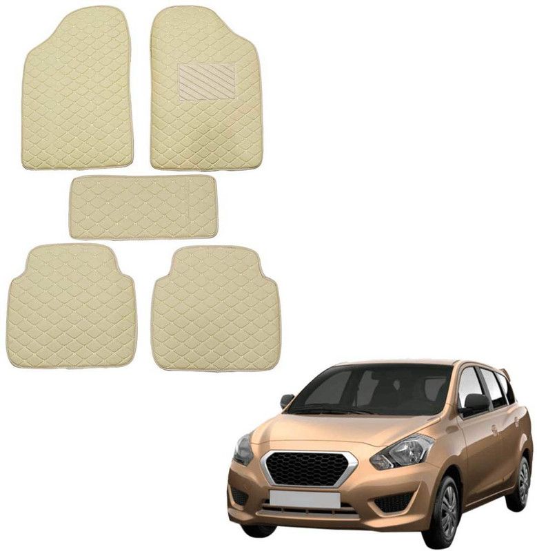 AutoFurnish Leatherite Standard Mat For Datsun Go+  (Beige)