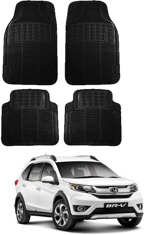 SHOOLIN Rubber Standard Mat For Honda Universal For Car  (Black)