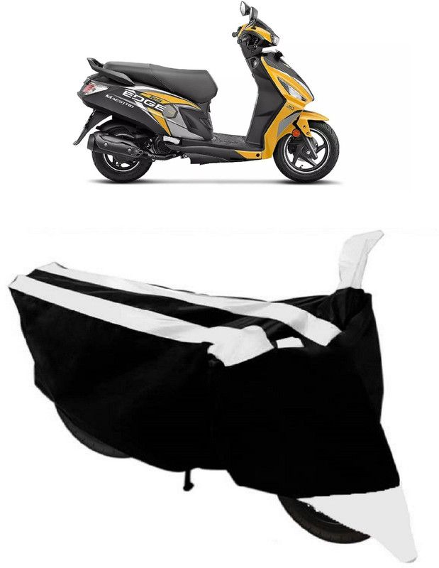 HEMSKAR Two Wheeler Cover for Hero  (Maestro Edge 125, Black, White)