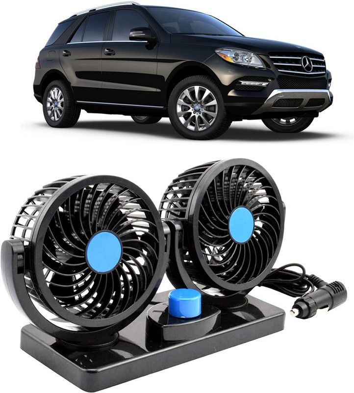 Amulite Car Fan 12V 360 Head 2 Speed Quiet Strong for All Auto Vehicles-Evl-335 Car Interior Fan  (12 V)