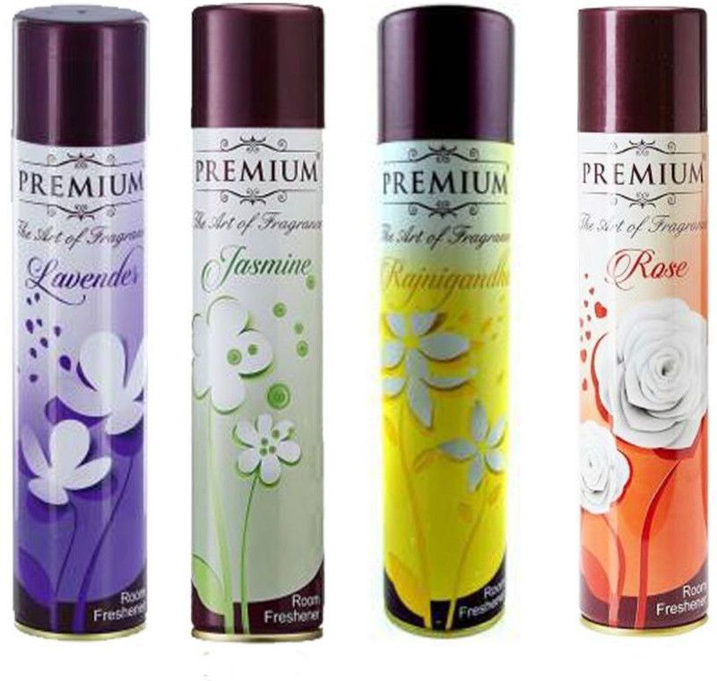 PREMIUM ROSE, JASMINE, LAVENDAR, RAJINIGANDHA Spray  (4 x 54.25 ml)